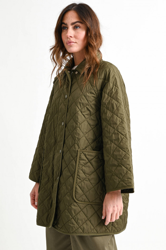 Max Mara Weekend Rautenstepp-Jacke SOCRATE in Oliv