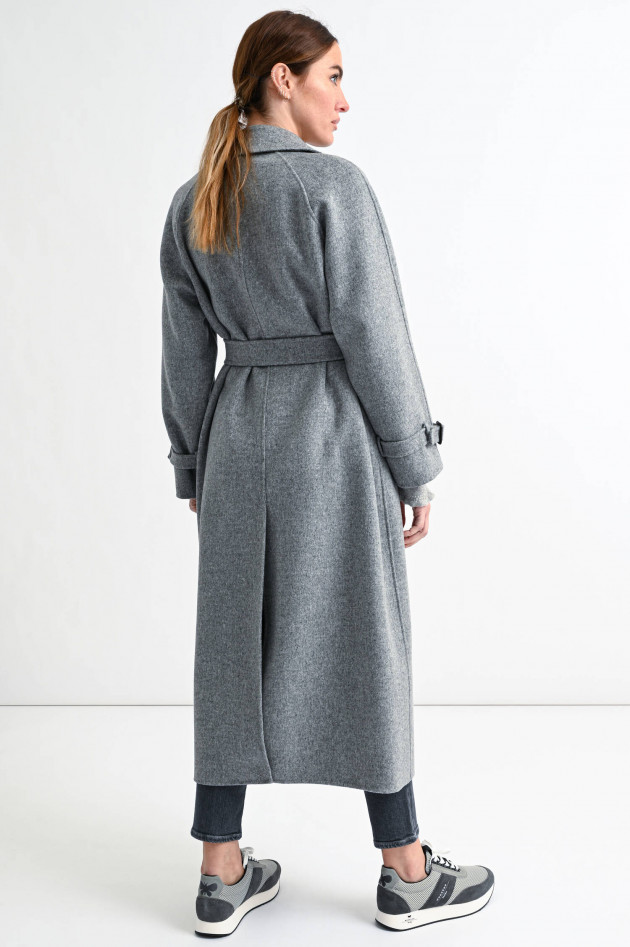 Max Mara Weekend Doppelreihiger Wollmantel BELGICA in Grau