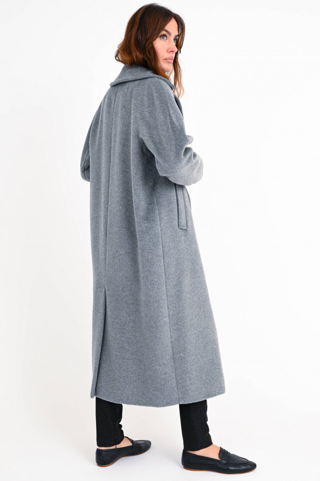 Max Mara Weekend Maxi-Mantel TEMPERA aus Wollmix in Grau