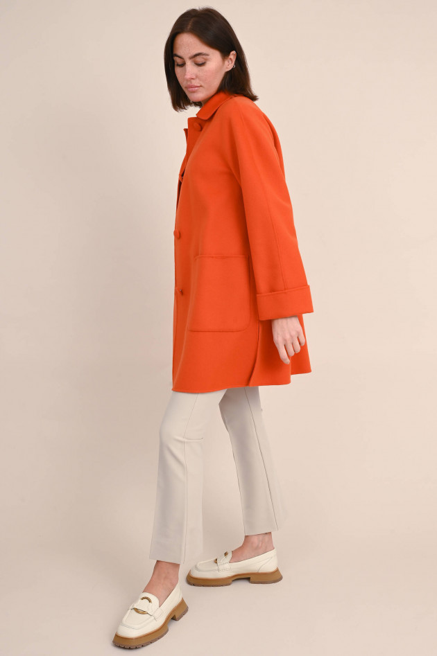 Max Mara Weekend Mantel GIANNI aus Schurwolle in Burned Orange