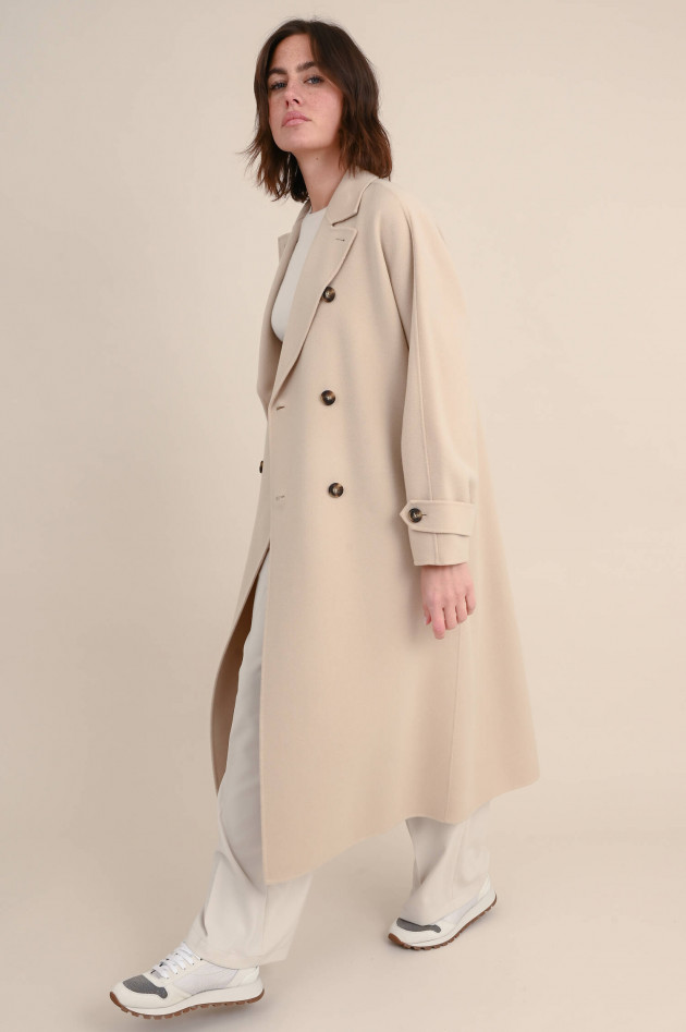 Max Mara Weekend Trenchcoat AFFETTO aus Wolle in Sand