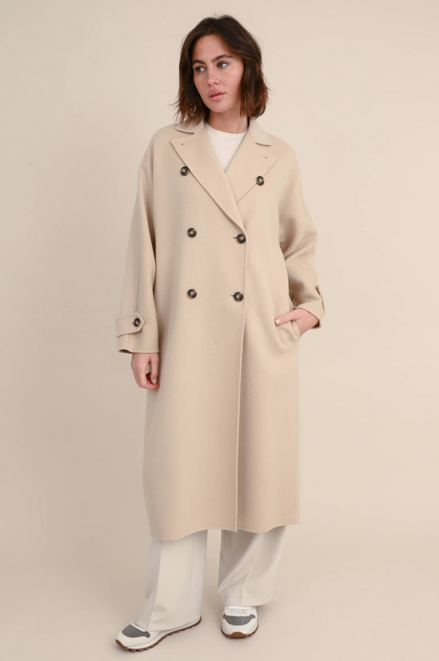Max Mara Weekend Trenchcoat AFFETTO aus Wolle in Sand