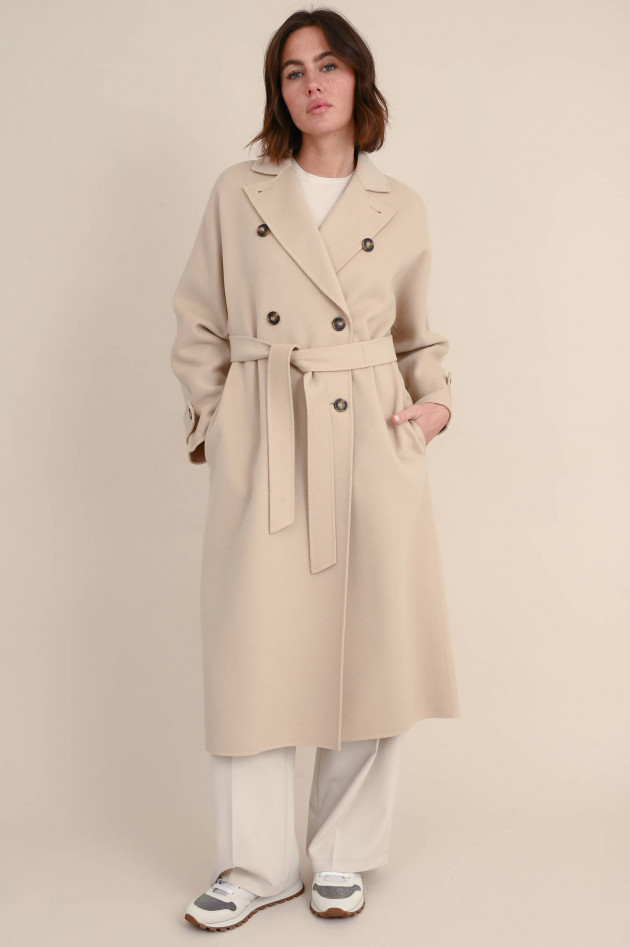 Max Mara Weekend Trenchcoat AFFETTO aus Wolle in Sand