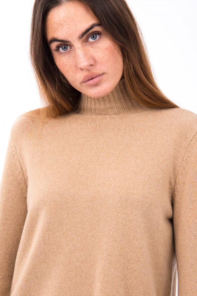 Max Mara Weekend Kaschmir Pullover mit Turtleneck in Beige