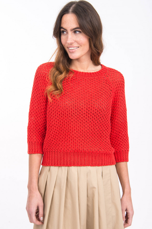 Max Mara Weekend Leinen-Pullover GHIACCI in Rot