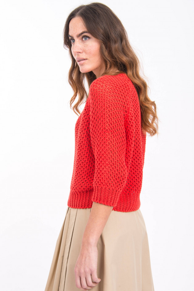 Max Mara Weekend Leinen-Pullover GHIACCI in Rot