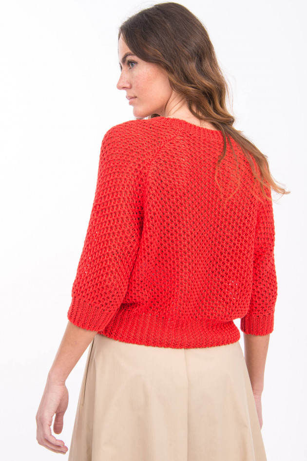 Max Mara Weekend Leinen-Pullover GHIACCI in Rot