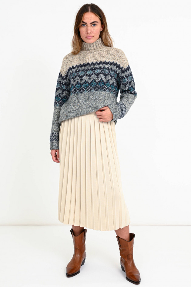 Max Mara Weekend Norweger-Pullover BRIGIDA in Sand/Grau/Blau
