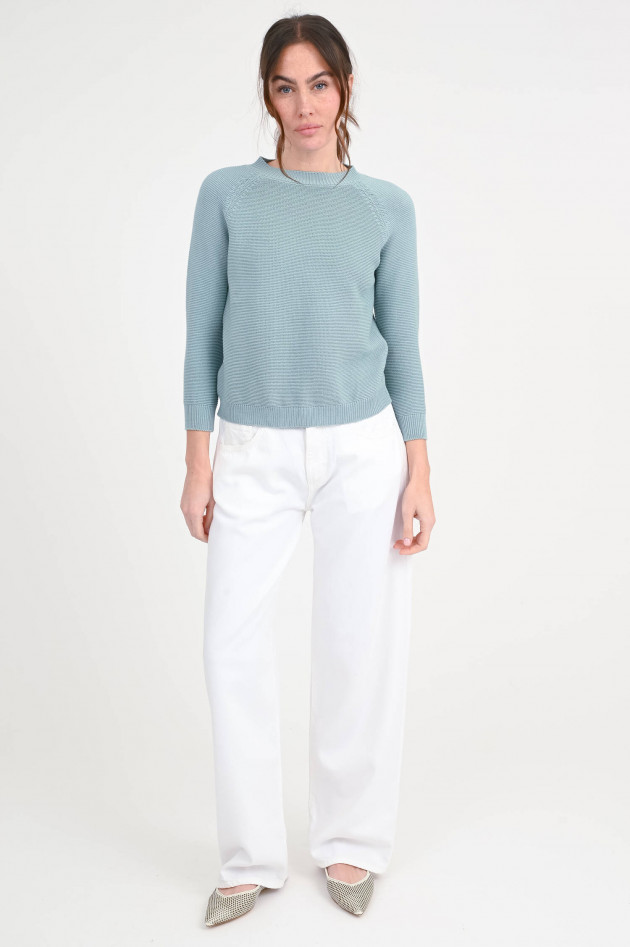 Max Mara Weekend Baumwoll-Pullover in Pastellgrün