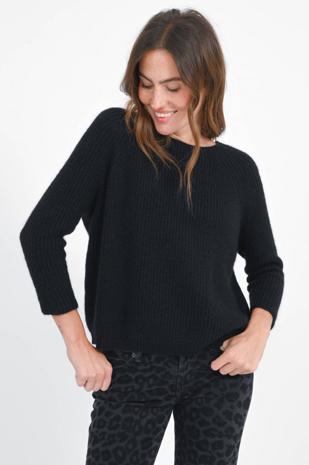 Max Mara Weekend Pullover XENO mit U-Boot-Ausschnitt in Schwarz