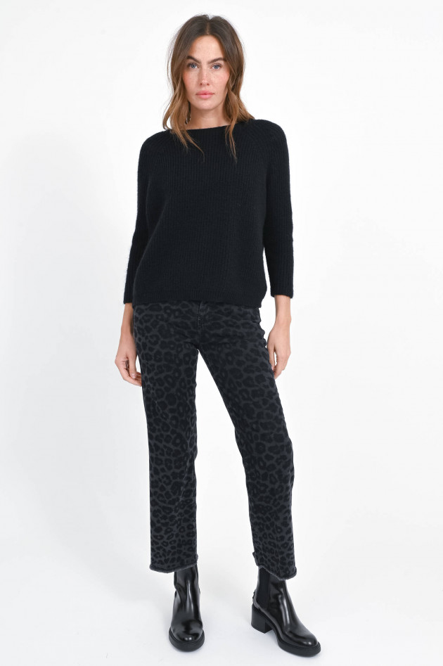 Max Mara Weekend Pullover XENO mit U-Boot-Ausschnitt in Schwarz