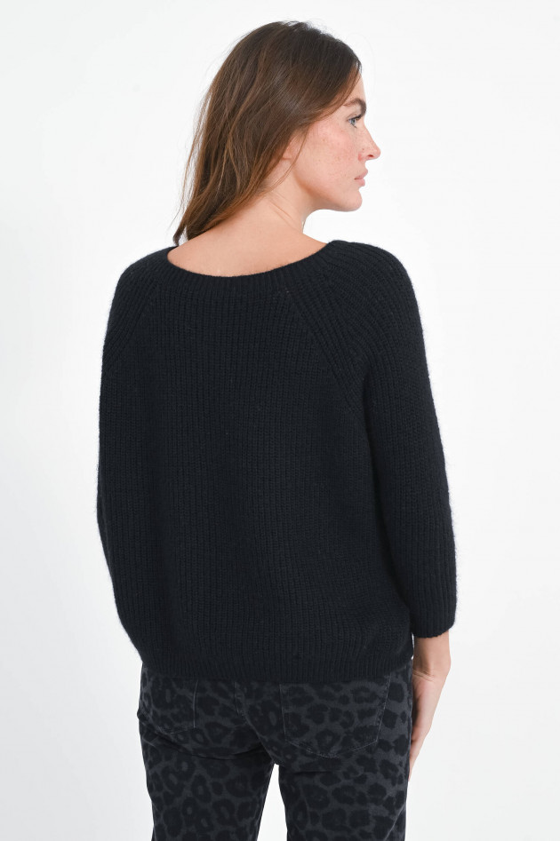 Max Mara Weekend Pullover XENO mit U-Boot-Ausschnitt in Schwarz