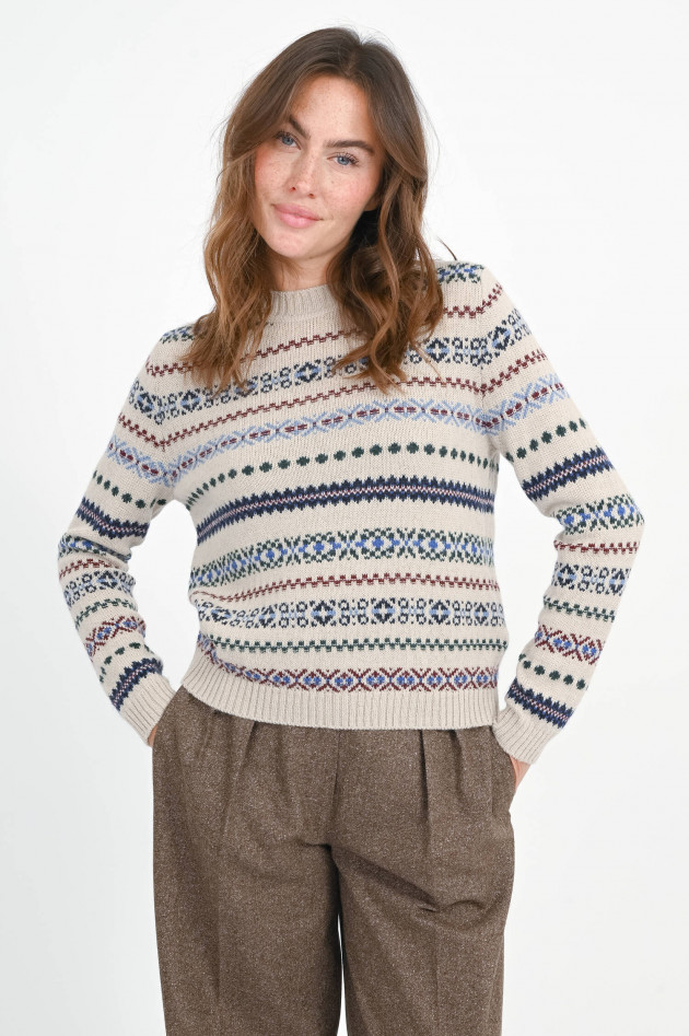 Max Mara Weekend Norweger Pullover QUIRITE in Ecru