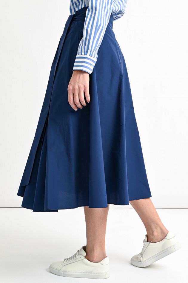 Max Mara Weekend Midi-Wickelrock ERICE mit Falten in Navy