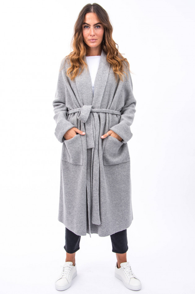 Max Mara Weekend Strickweste POMPOSA in Hellgrau