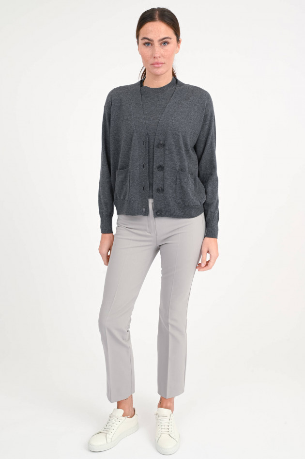 Max Mara Weekend 2-teiliger Pullover/Cardigan in Anthrazit