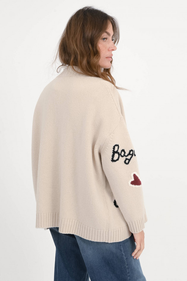 Max Mara Weekend Strickweste BELGIO mit Strick-Design in Ecru/Multi