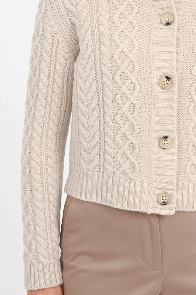 Max Mara Weekend Zopfstrick-Jacke ABITO in Natur