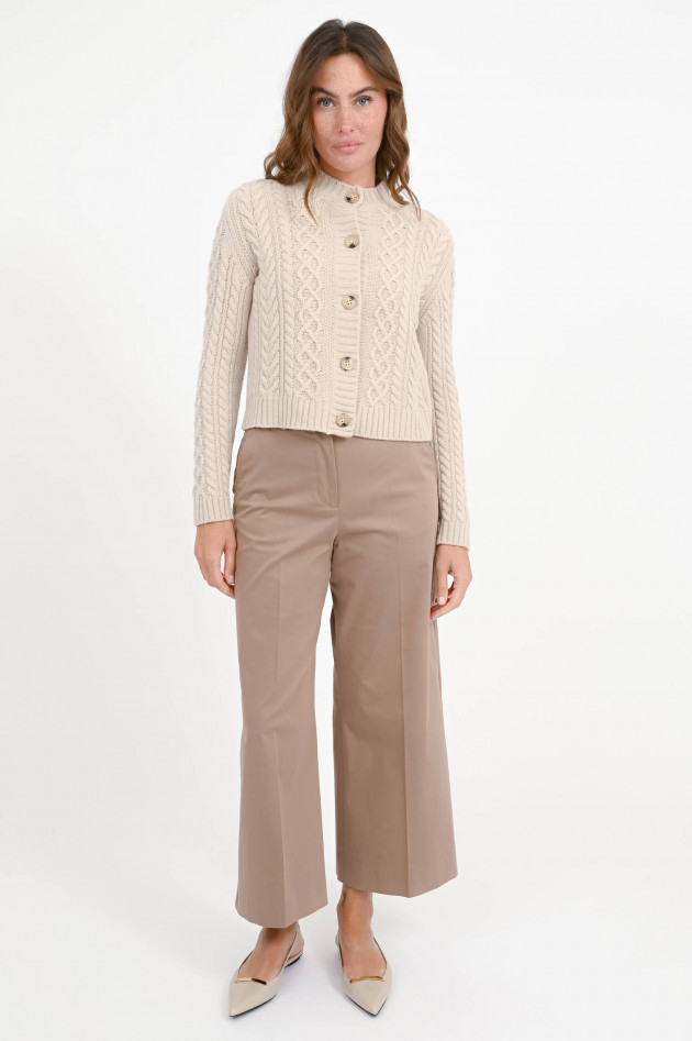 Max Mara Weekend Zopfstrick-Jacke ABITO in Natur
