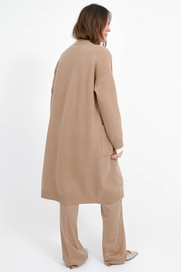 Max Mara Weekend Midi-Woll-Strickjacke GODEZIA in Cammello