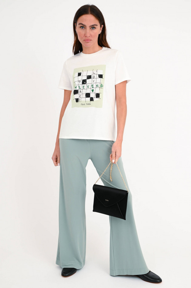 Max Mara Weekend T-Shirt SANTE mit Print in Weiß