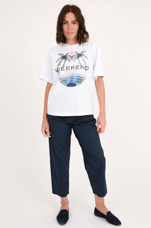 Max Mara Weekend T-Shirt VITERBO mit Print in Weiß/Multicolor