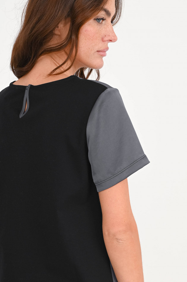 Max Mara Weekend Blusentop mit Rundhalsauschnitt in Oliv