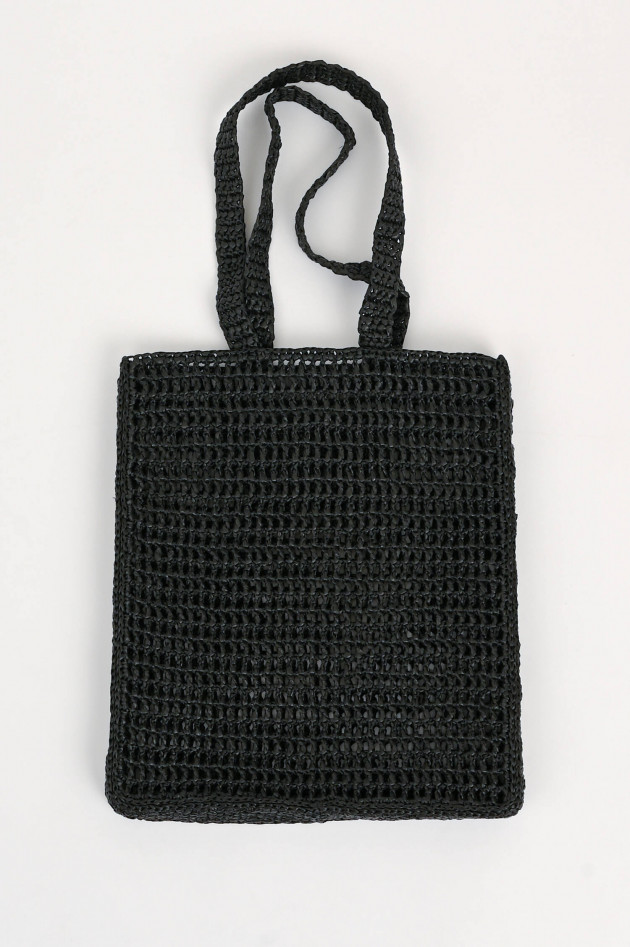 Max Mara Weekend Macramé-Tasche SALOON in Schwarz