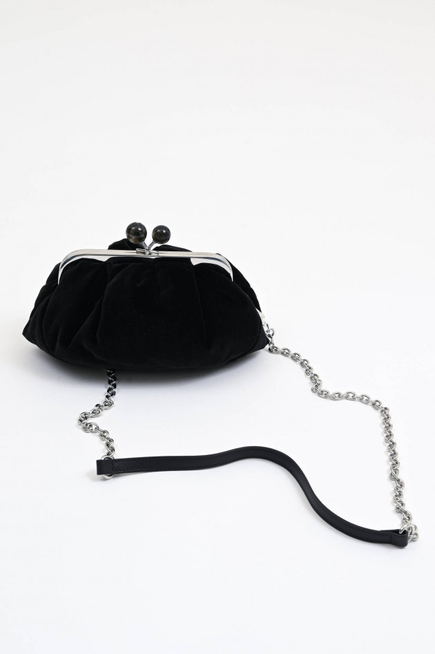 Max Mara Weekend Pouch-Tasche aus Samt in Schwarz