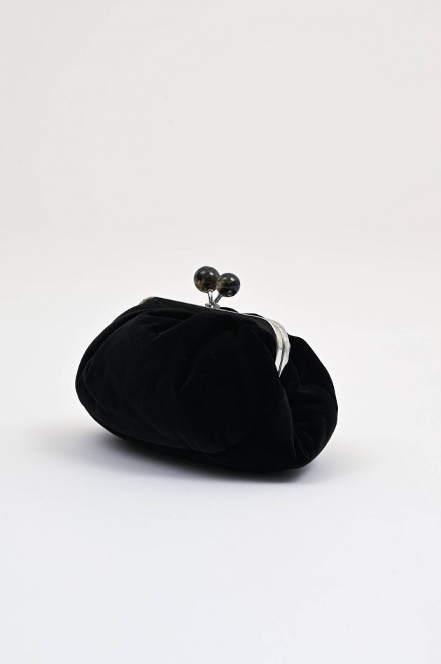 Max Mara Weekend Pouch-Tasche aus Samt in Schwarz