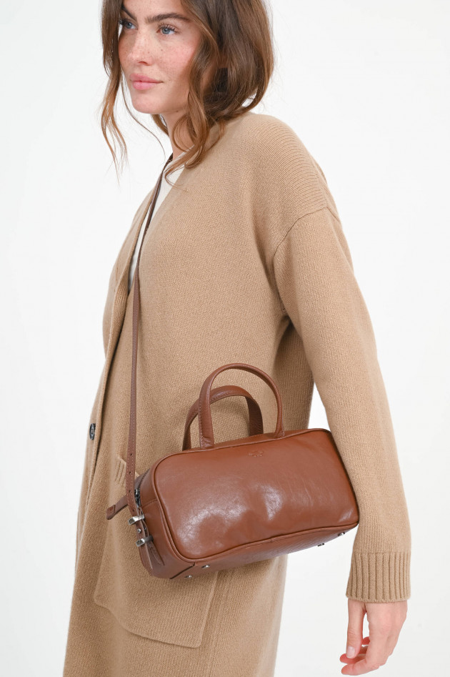 Max Mara Weekend Tasche mit kurzen Henkeln in Taback