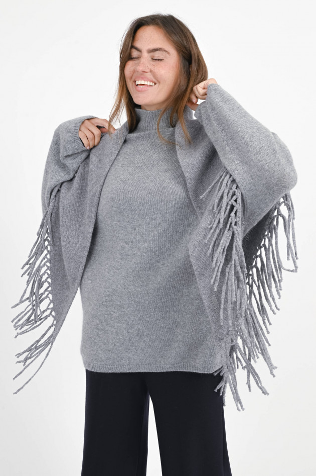 Max Mara Weekend Poncho TORNADO in Mittelgrau