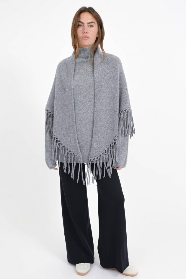 Max Mara Weekend Poncho TORNADO in Mittelgrau