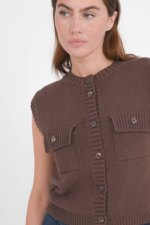 Max Mara Weekend Weste/Pullunder CAPRARA in Chocolate