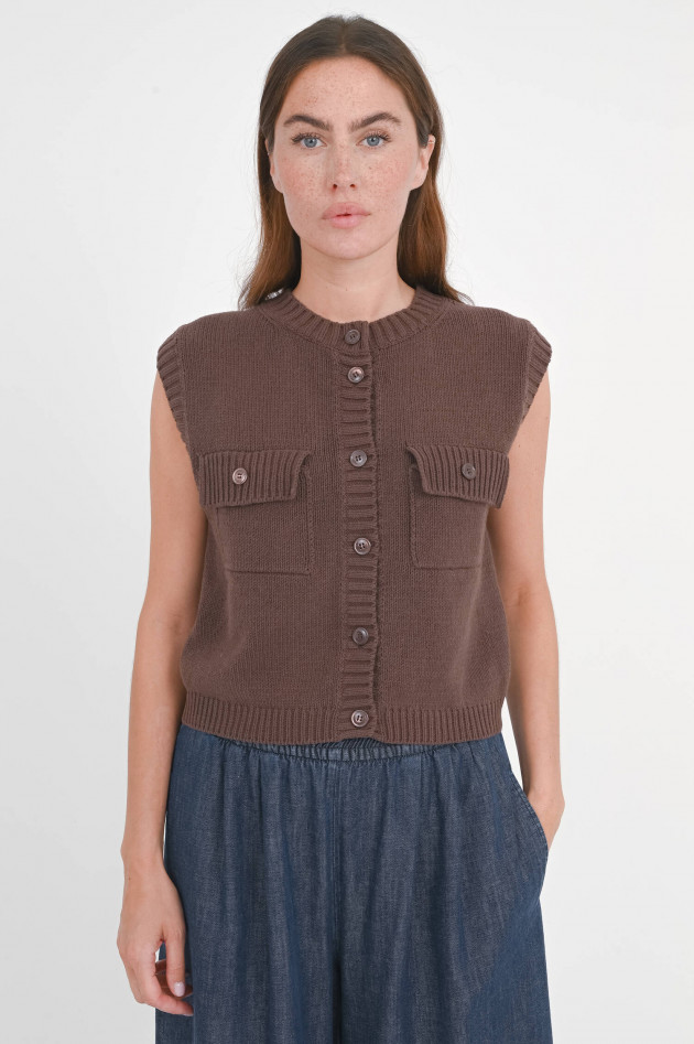 Max Mara Weekend Weste/Pullunder CAPRARA in Chocolate
