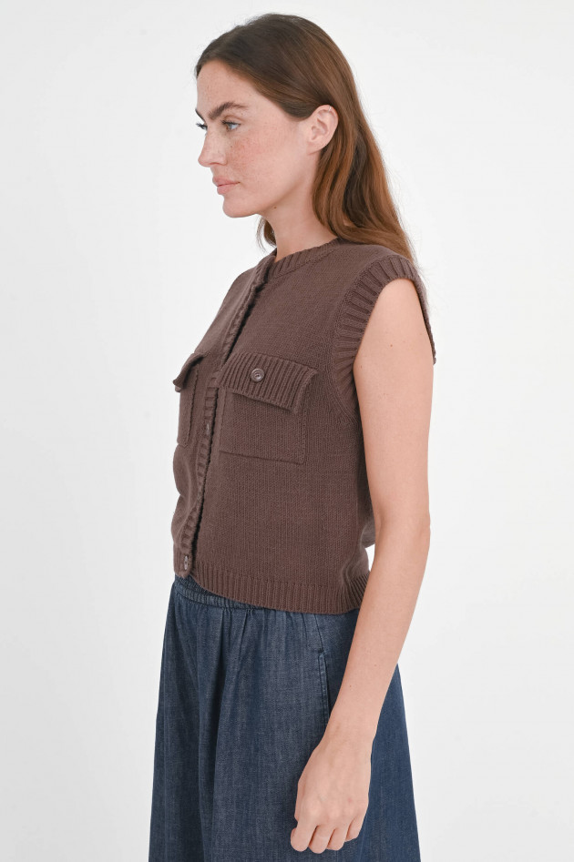 Max Mara Weekend Weste/Pullunder CAPRARA in Chocolate