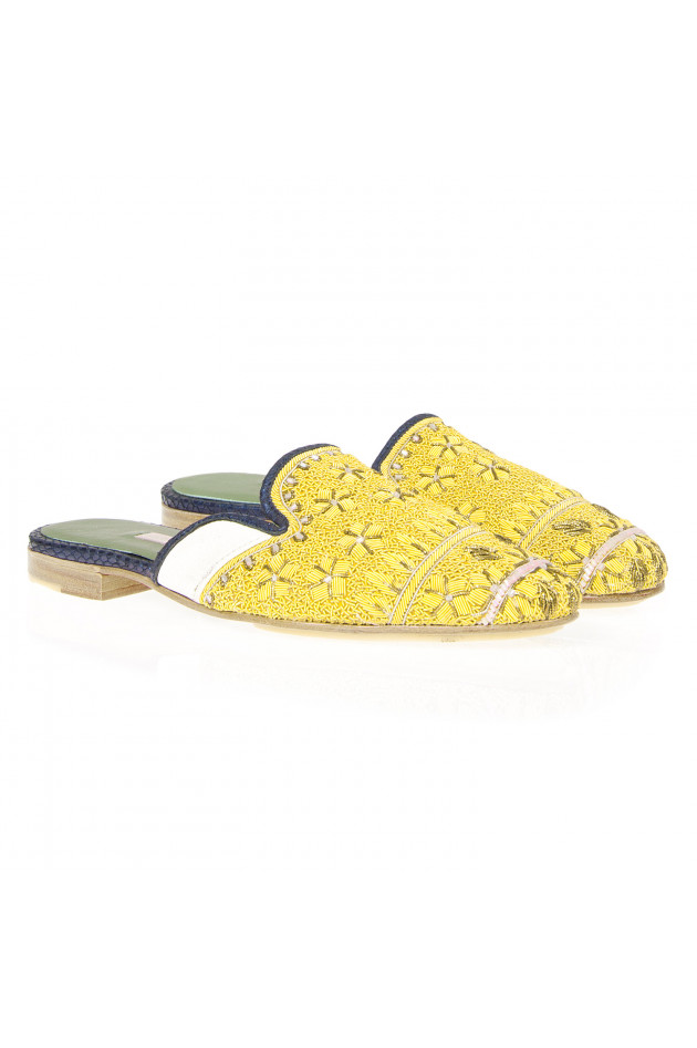 Meher Kakalia Slipper QUEEN DELFI Gelb