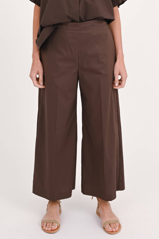 Meimeij Culotte aus Baumwoll-Mix in Braun