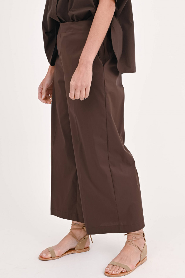 Meimeij Culotte aus Baumwoll-Mix in Braun