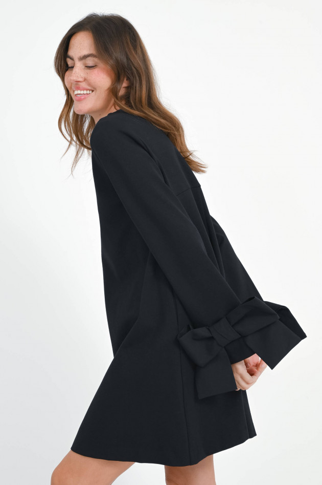 Meimeij Kleid mit Schleifen-Details in Schwarz