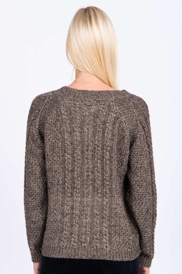 Mes Demoiselles Pullover CALISTER in Braun/Gold