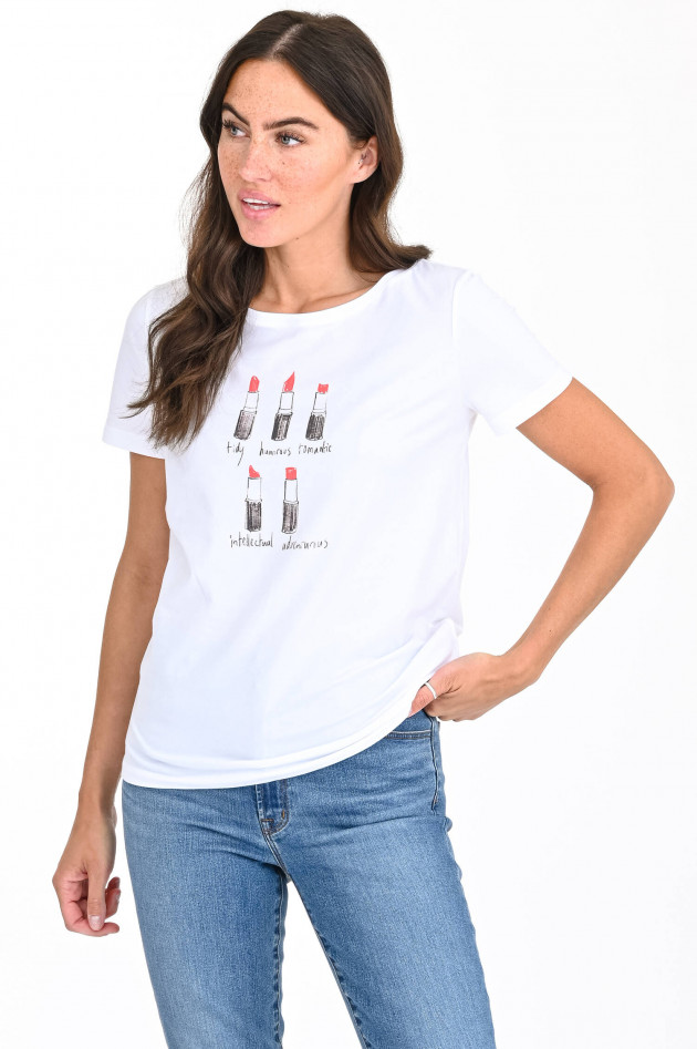 Mey Story Shirt LIPPENSTIFT in Weiß GRUENER.AT