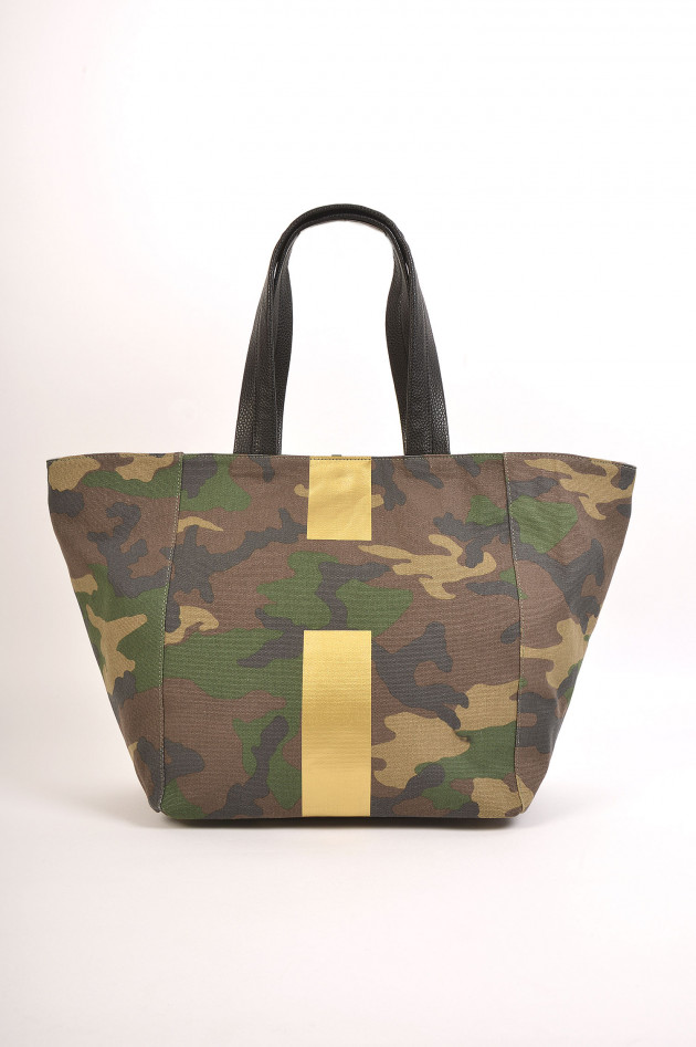 Mia Bag Shopper medium mit Personalisierung in Camouflage/Gold