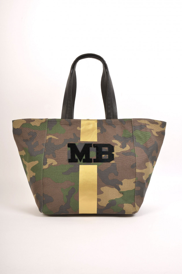 Mia Bag Shopper medium mit Personalisierung in Camouflage/Gold