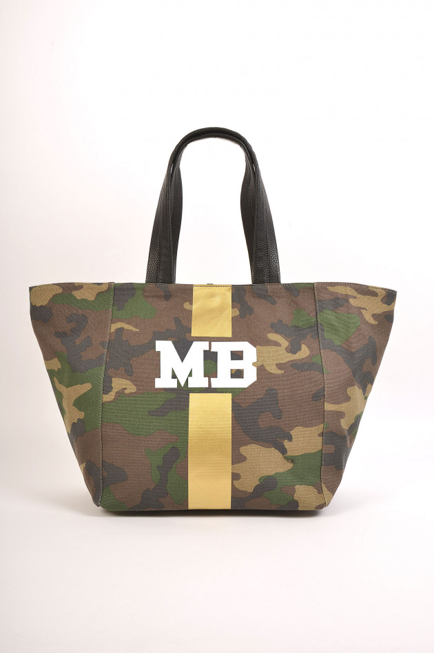 Mia Bag Shopper medium mit Personalisierung in Camouflage/Gold