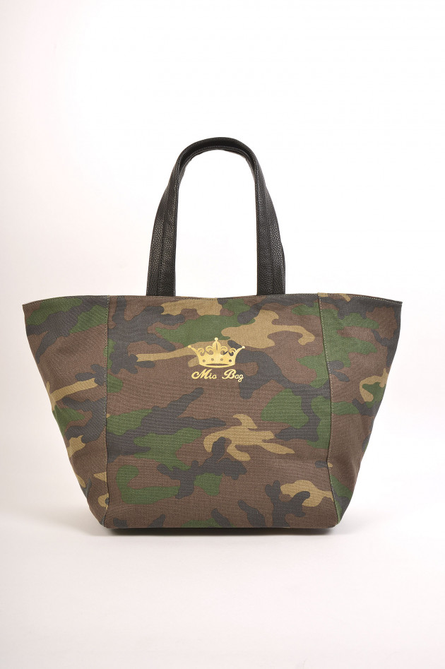 Mia Bag Shopper medium mit Personalisierung in Camouflage/Gold