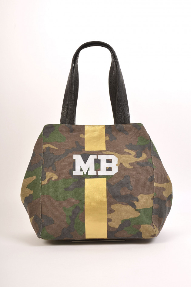Mia Bag Shopper medium mit Personalisierung in Camouflage/Gold