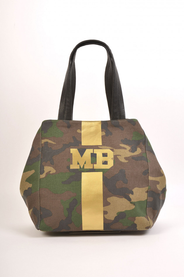 Mia Bag Shopper medium mit Personalisierung in Camouflage/Gold