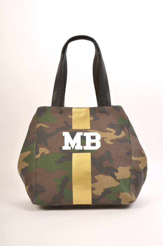 Mia Bag Shopper medium mit Personalisierung in Camouflage/Gold