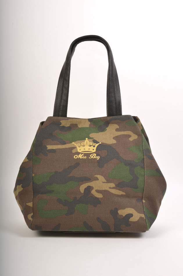 Mia Bag Shopper medium mit Personalisierung in Camouflage/Gold